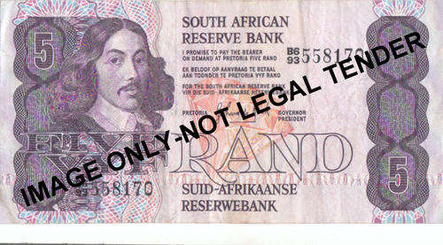 G de Kock  R5 Note 1981-1990