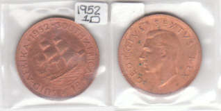 1952 1D COIN SEALED