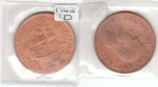 1942 CIRCULATED 1D  COIN SEALED