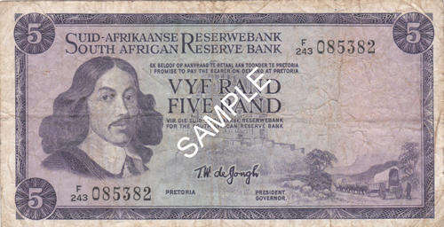 2 X OLD R5 NOTES 1964-74 AND 1975 TW DE JONGH