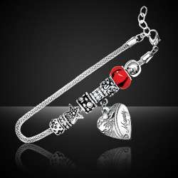 Designer Stainless Steel Panda Bead Bracelet plus FREE Mood Bead(Choose your Beads and engraving)