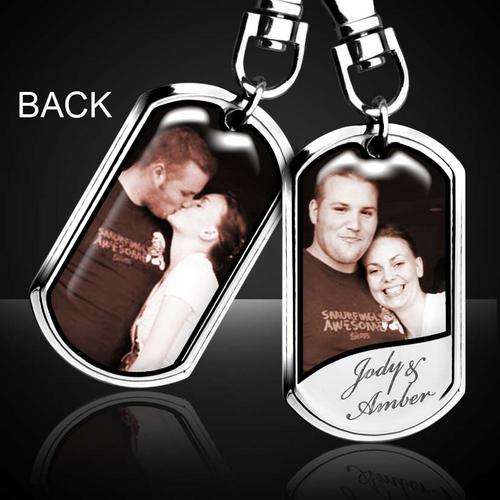 TOTALLY NEW !!! GET YOUR (PICTURE OR FAMILY CREST) ON A KEY CHAIN AND ADD ENGRAVING