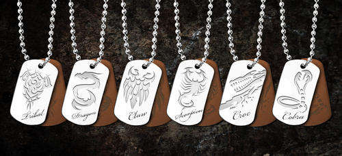 INTRODUCING THE NEW WILD STYLE DESIGNER STAINLESS STEEL DOG TAGS