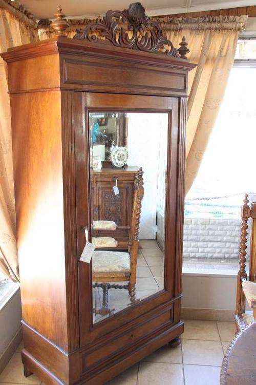 Walnut Louis Phillip Armoire 1890