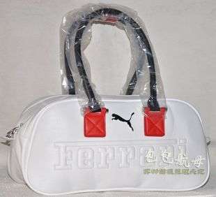 WHITE FERRARI HANDBAG