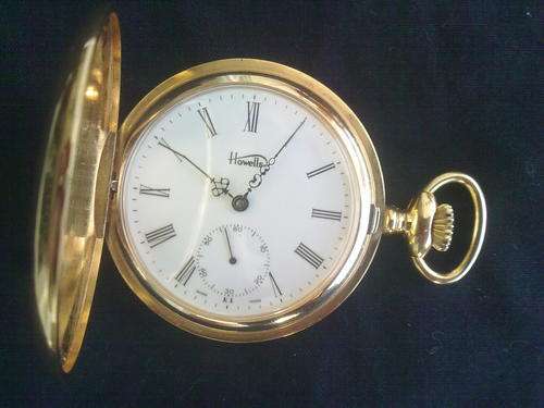 Swiss made -  Howells gold plated pocket watch (very good condition )