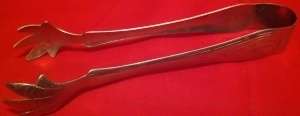 Ice Cube Tongs Stainless Steel With Engraving (+- 17cm)