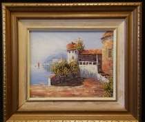 Oil Painting By Rayyan In Frame (+- 32x37x3.5cm Square)