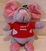 Grey & Pink Mouse - You're Special (+-20cm High)