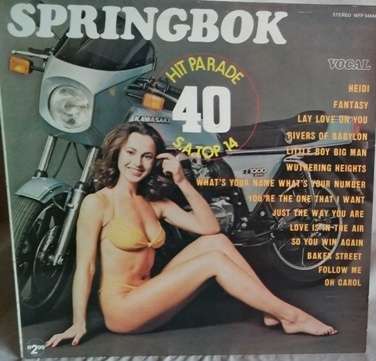 LP - Springbok - Hit Parade 40 S.A. Top 14 (+-31 x 31cm Square)