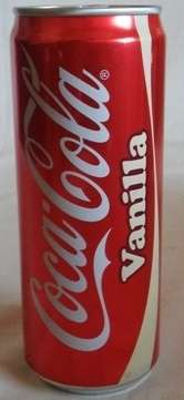 Coca Cola Vanilla 330ml Can (Red Bull Shape)