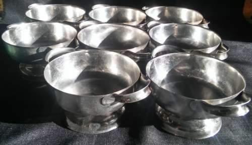 Stainless Steel Dessert Bowls - Set Of 10