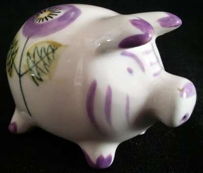 Porcelain Pig Salt Shaker