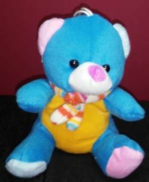 Teddy Bear - Blue,Yellow & Pink (NEW)