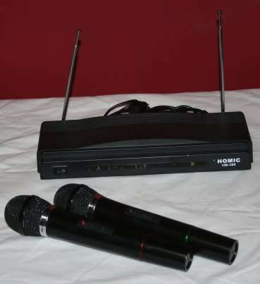 Homic HM-306 Plug In Mic Box + 2 Mics