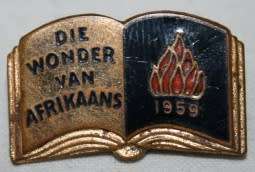 Die Wonder Van Afrikaans 1959 Badge