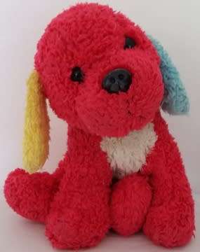 Plush Teddy - Pink Dog