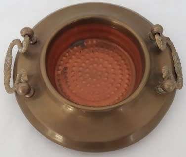 Copper Bowl With Handles