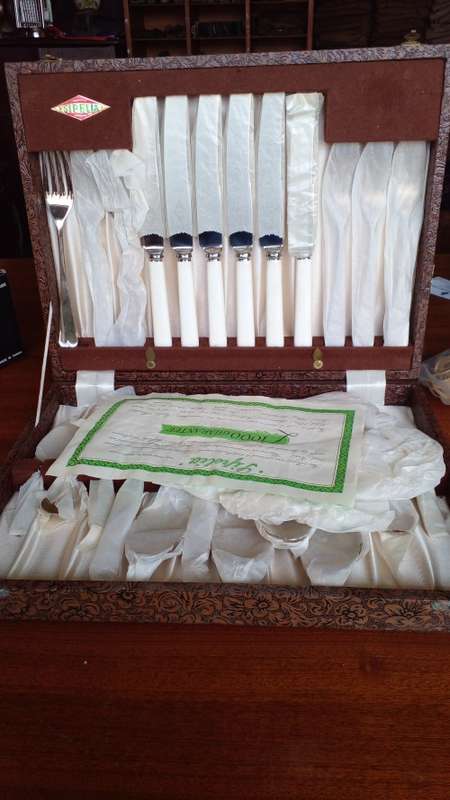 Vintage Sheffield cutlery set