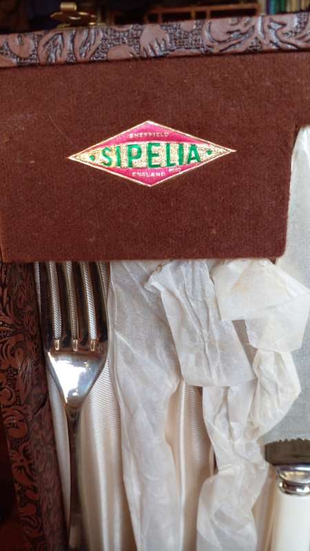 Vintage Sheffield cutlery set