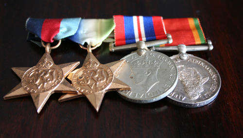 SA Naval Forces Officer's Group of 4