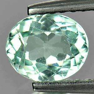 0.88 Ct. Natural Bluish Green TOURMALINE Oval Cut - R1 START!!!-