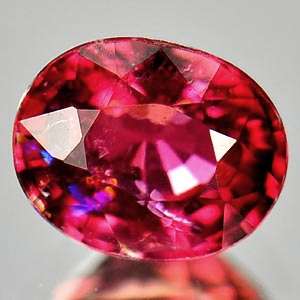 0.73Ct. Amazing! Rubelite TOURMALINE 100% Natural Oval Cut From Nigeria
