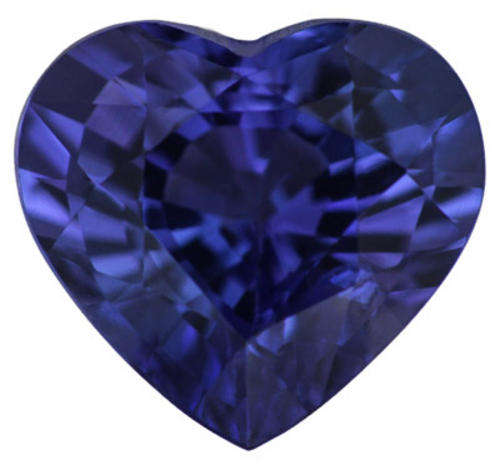 -G.I.S.A CERTIFIED- 0.55 Ct. TANZANITE Vivid Exceptional!! Bluish Violet VVS(Value:R5610)-R1 Start!!