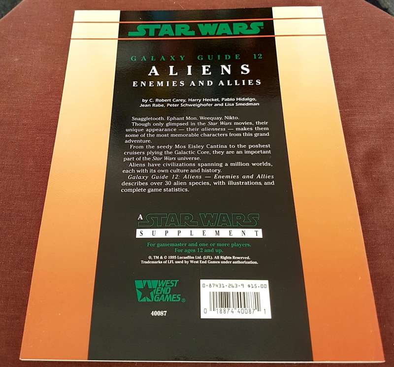 Star Wars Galaxy Guide 12 Aliens Enemies and Allies