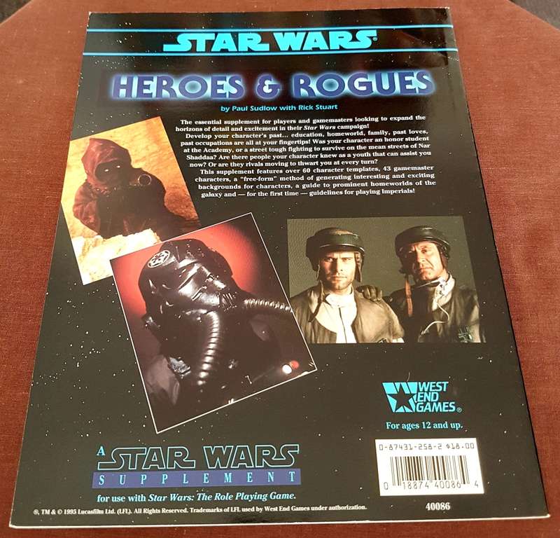 Star Wars RPG Heroes and Rogues