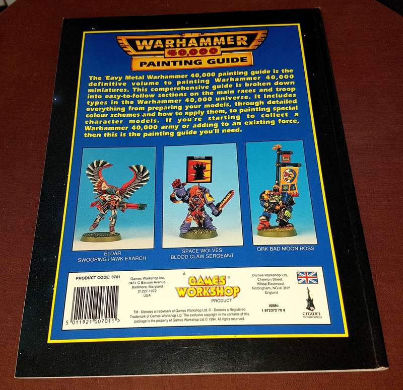 Rare Vintage `EAVY METAL` Warhammer 40,000 Painting Guide