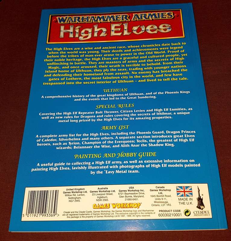 Warhammer Armies High Elves