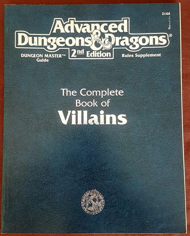Advanced Dungeons and Dragons The Complete Book Of Villains