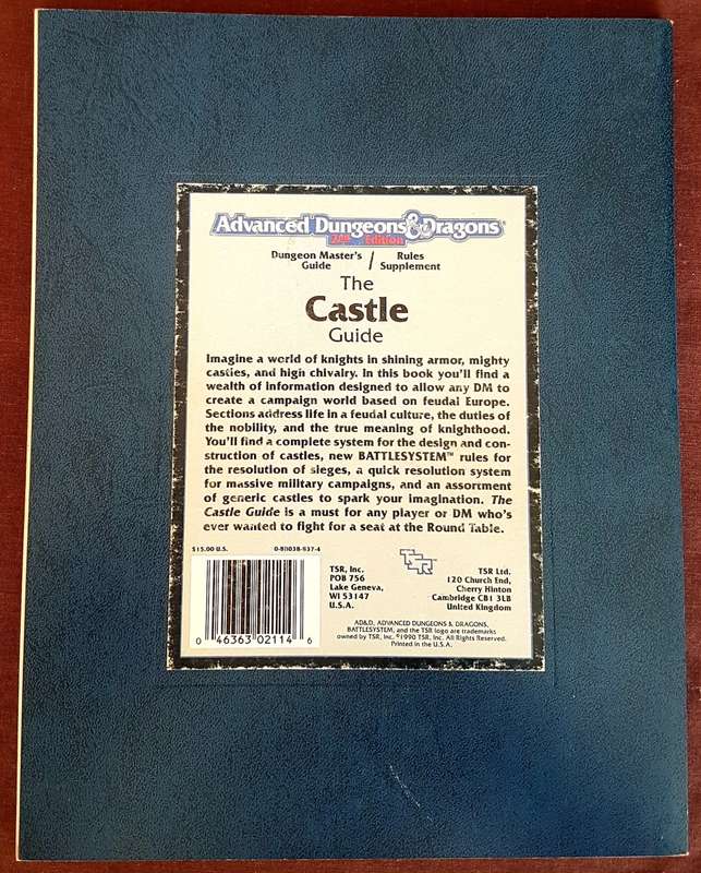 Advanced Dungeons & Dragons The Castle Guide