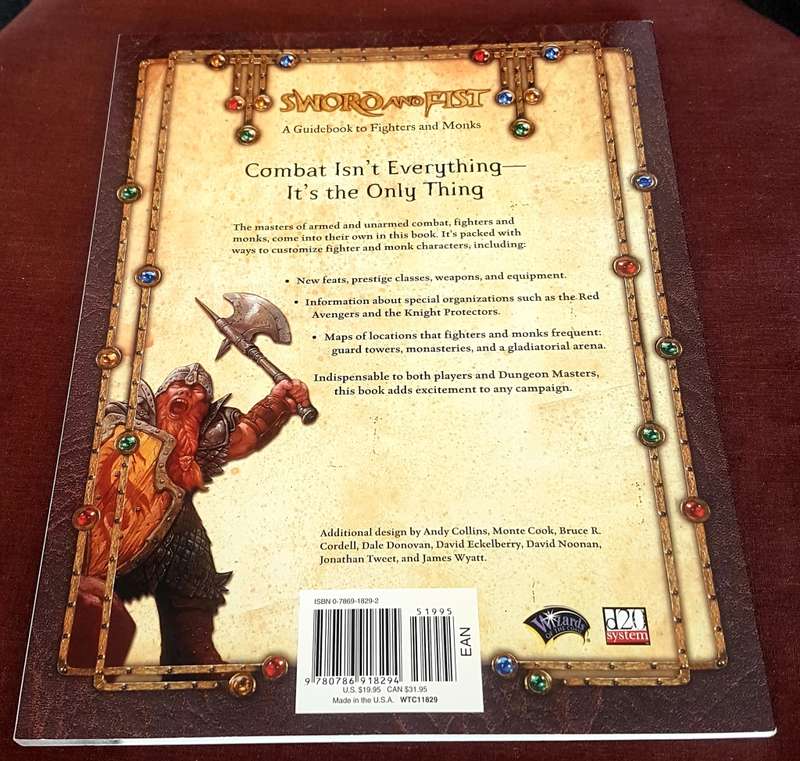 Dungeons And Dragons Sword And Fist Guidebook