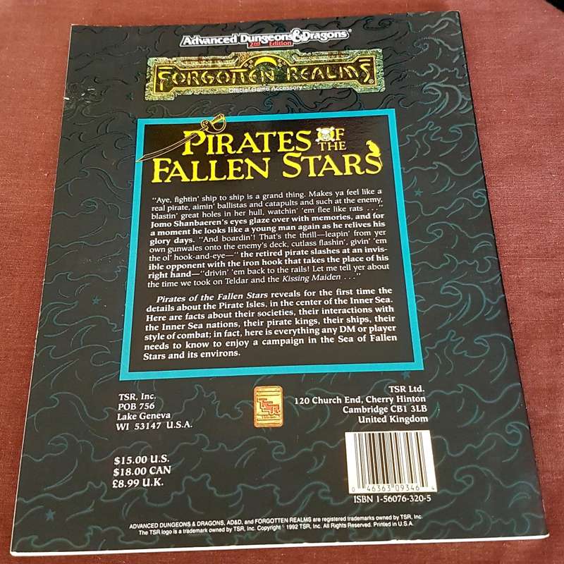 Pirates Of The Fallen Stars Advance Dungeons and Dragons Forgotten Realms