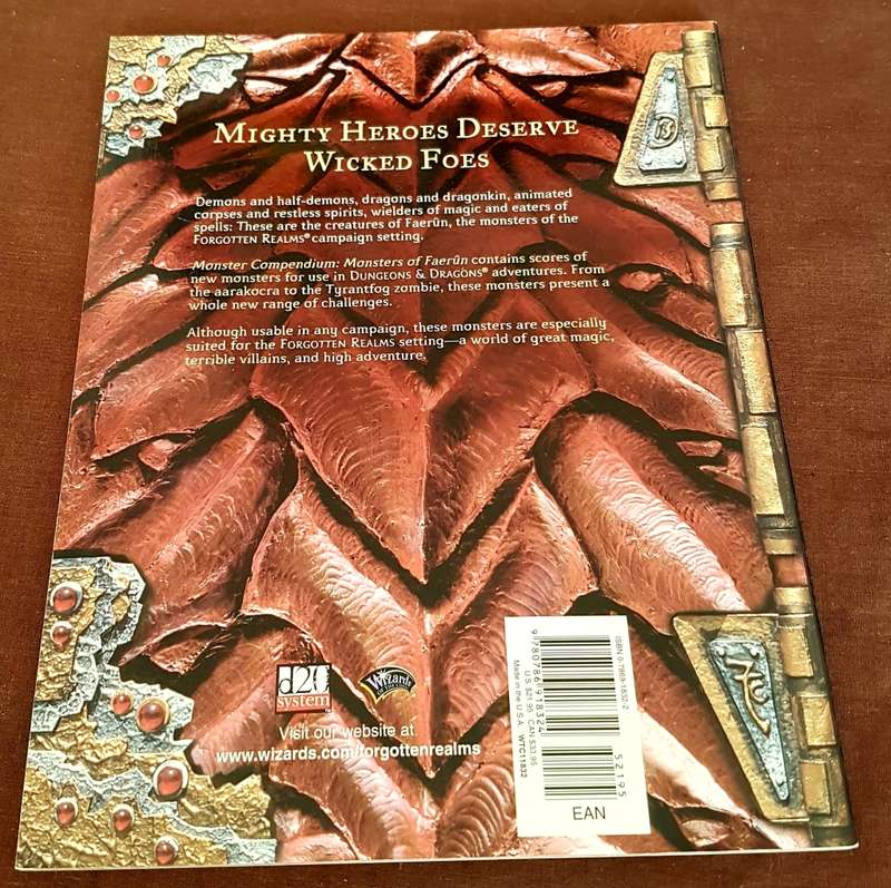 Monsters of Faerun Dungeons & Dragons Monster Compendium