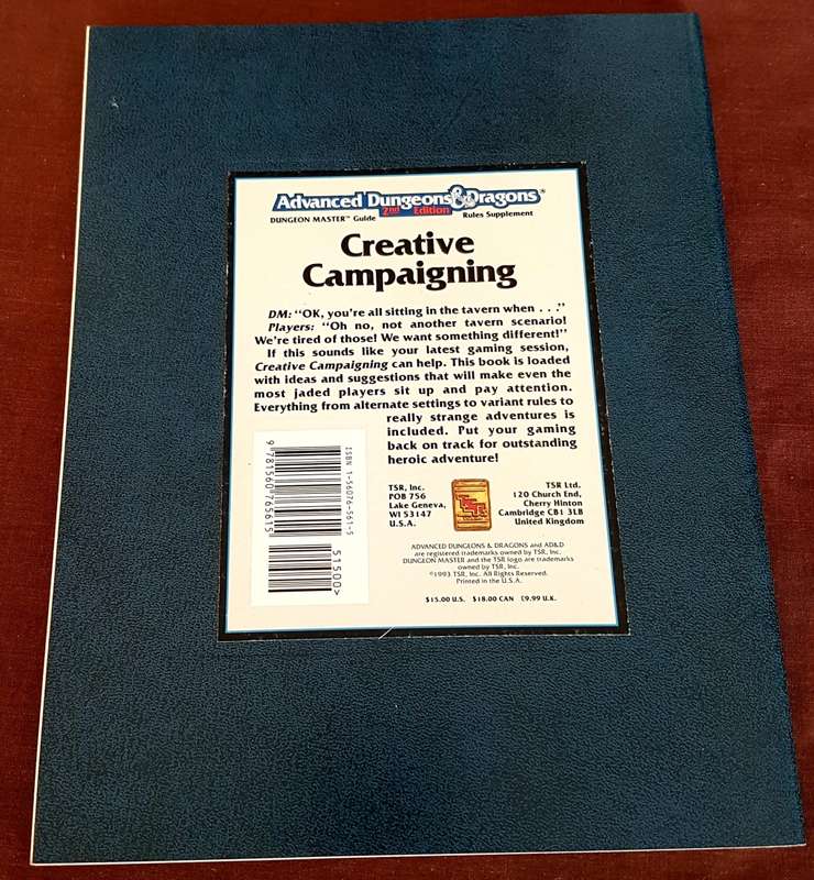 Dungeons & Dragons Dungeon Master Guide Creative Campaigning