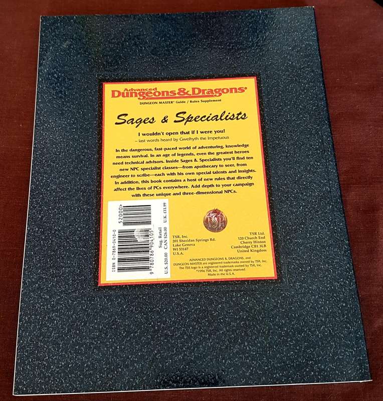 Dungeons & Dragons Sages & Specialists