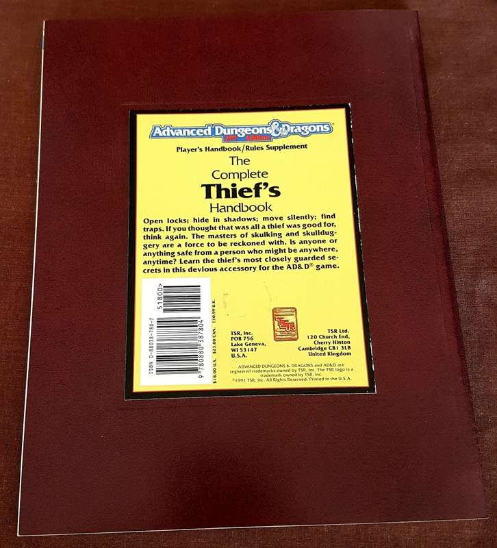 The Complete Thief`s Handbook Advanced Dungeons & Dragons