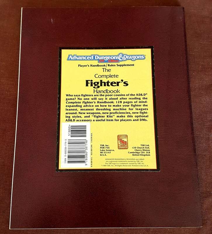 The Complete Fighter`s Handbook Advanced Dungeons & Dragons