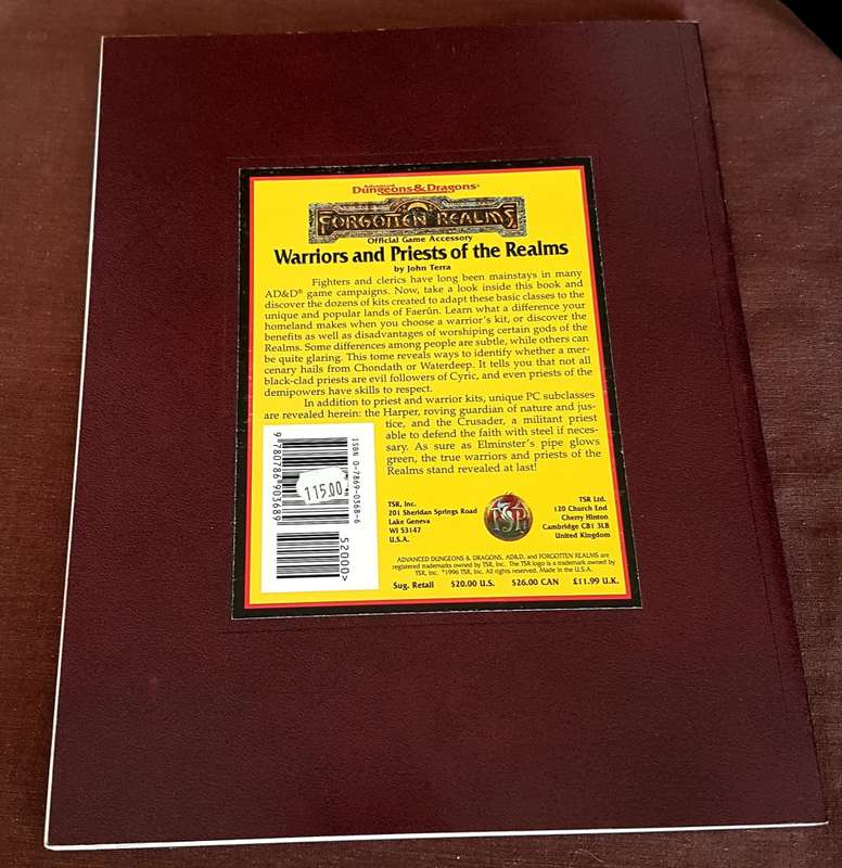 Dungeons & Dragons Forgotten Realms Warriors and Priests of the Realm