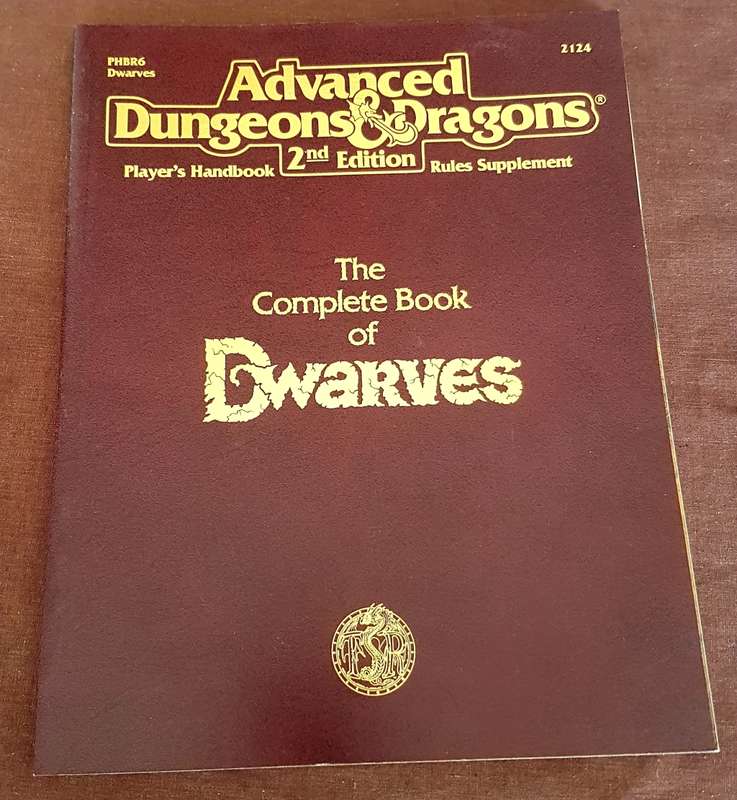 The Complete Book of Dwarves Advanced Dungeons & Dragons