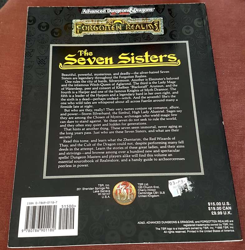 Advanced Dungeon & Dragons the Forgotten Realms: The Seven Sisters