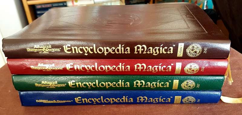 Advanced Dungeons and Dragons Complete Encyclopedia Magica Set (Volume 1 - 4)
