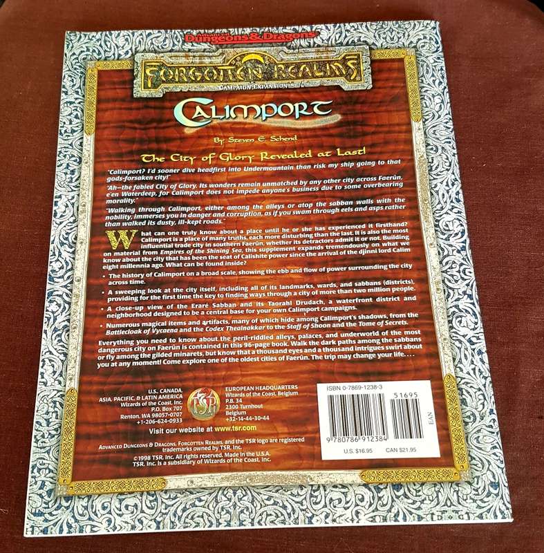 Calimport Forgotten Realms Advanced Dungeons & Dragons