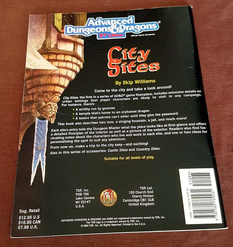 Advanced Dungeons and Dragons City Sites