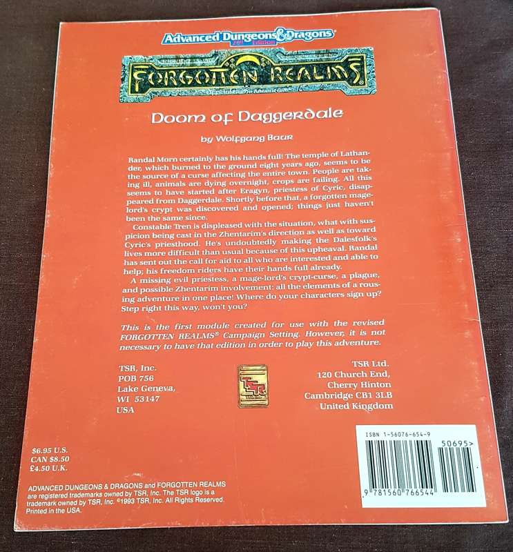 Dungeons and Dragons Forgotten Realms Doom of Daggerdale