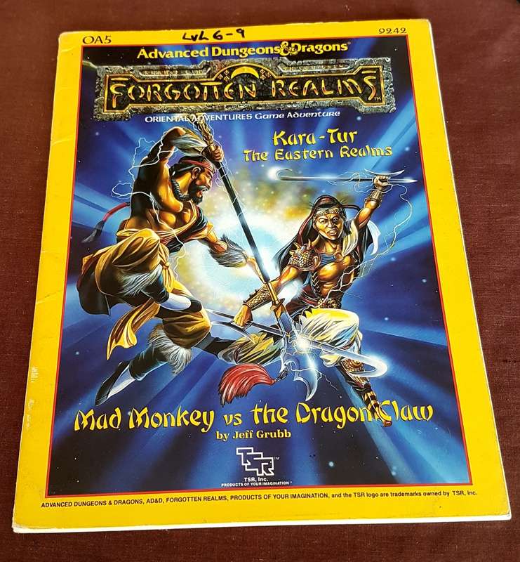 Advanced Dungeons & Dragons Oriental Mad Monkey VS Dragon Claw