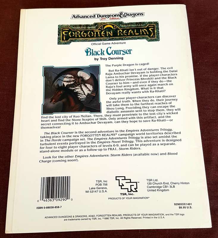 Black Courser Forgotten Realms Dungeons & Dragons